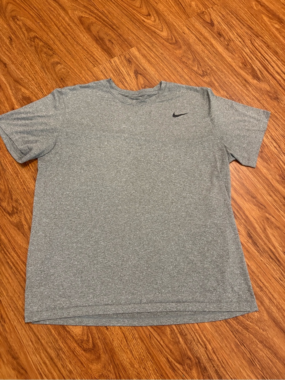 Nike Dri-Fit Heather Gray Short Sleeve Athletic Tee - XL